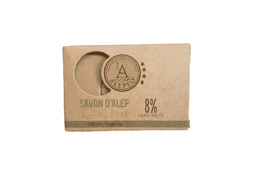 Aleppo Seife – Grüner Tee – Palmölfrei – Alepeo 100 g