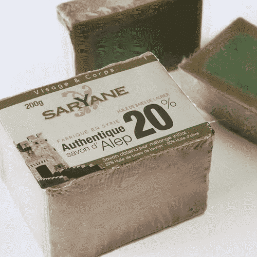 Aleppo Seife – 20% Lorbeeröl und 80% Olivenöl – Saryane 200 g – Bild 3