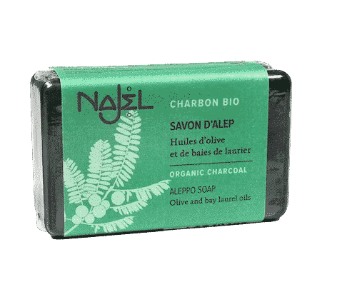 Aleppo Seife mit biologischer Holzkohle – Najel 100 g